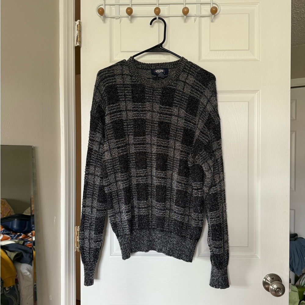 Vintage menswear crewneck grey sweater
